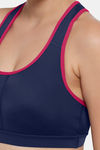 Amante Padded Moisture Wicking Sports Bra - Medieval Blue — thumbnail 4